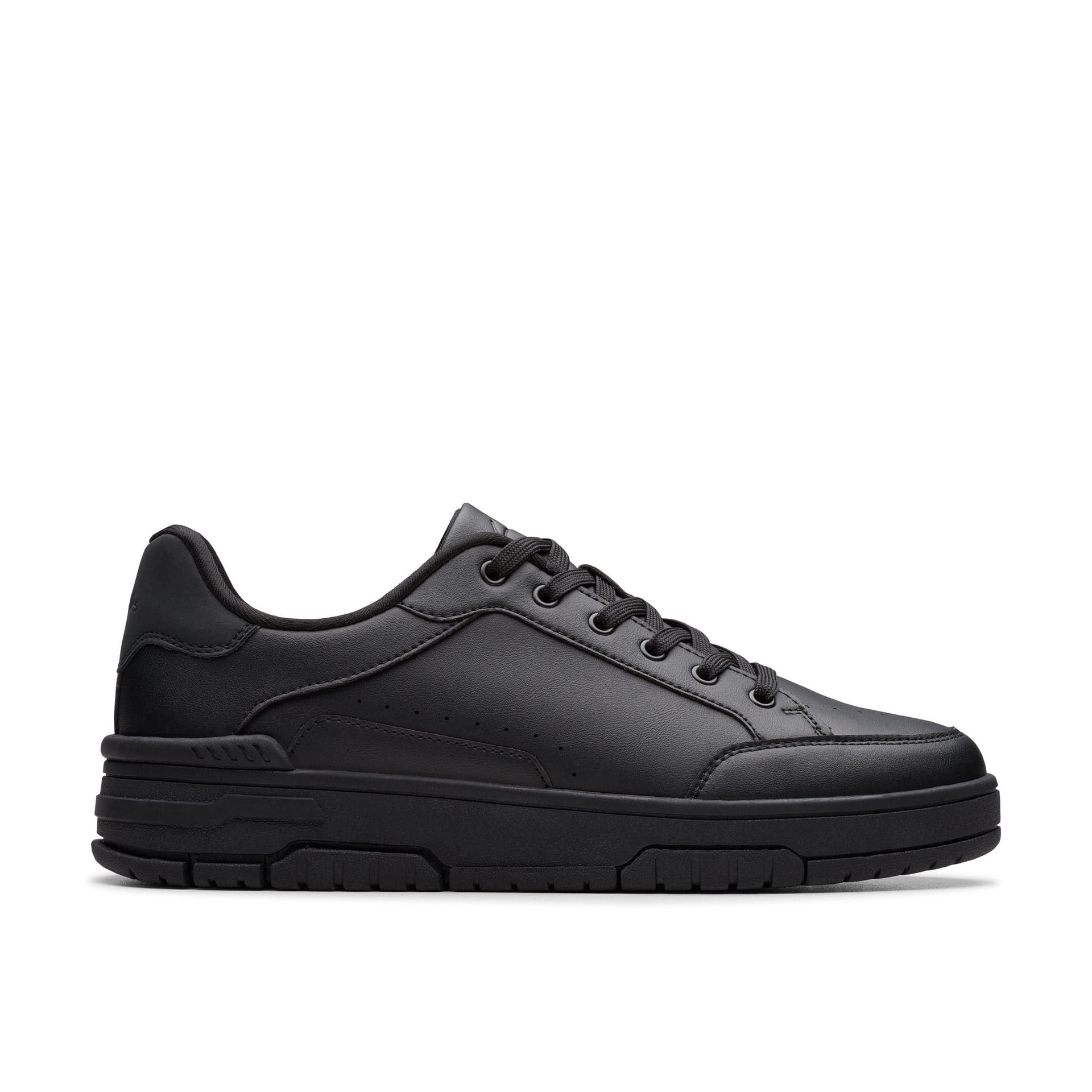 Clarks Clarks Men's Check Lace Black Trainers, Lace Up - 4