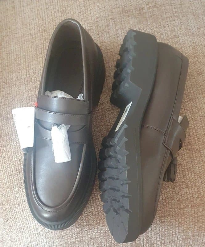 ASOS ASOS Brown Faux Leather Penny Loafers with Tag - New Unworn