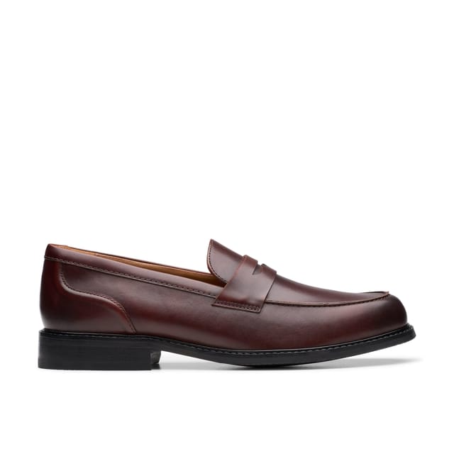 Clarks Clarks Men's Craft Arlo Lo Tan Leather Loafers, Slip Ons in Brown - 2