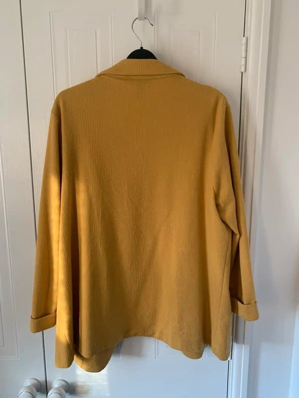 New Look New Look mustard colour casual lightweight blazer, small size 16