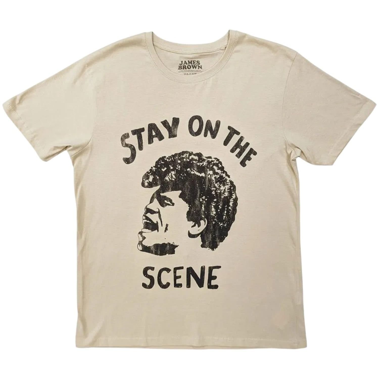 James Brown James Brown Men's Stay On The Scene T-Shirt in Light Sand