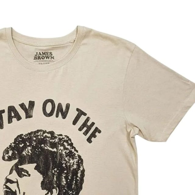 James Brown James Brown Men's Stay On The Scene T-Shirt in Light Sand - 2