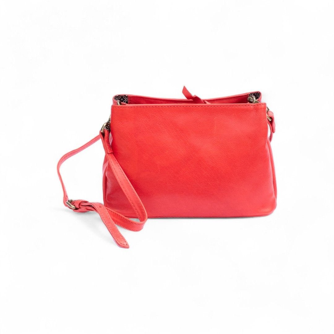 PRIMEHIDE PRIMEHIDE Women's Soft Leather Handbag in Red - 1