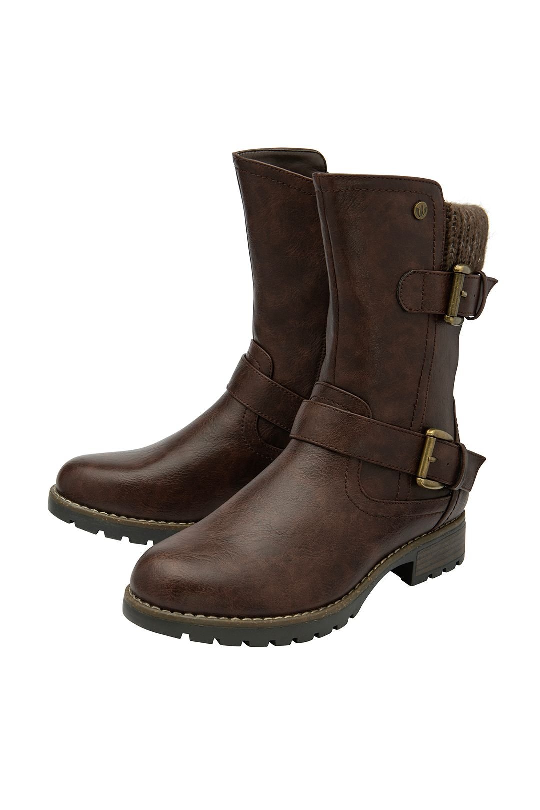 Lotus Lotus Women's 'Jemima' Mid-Calf Biker Boots in Brown - 2