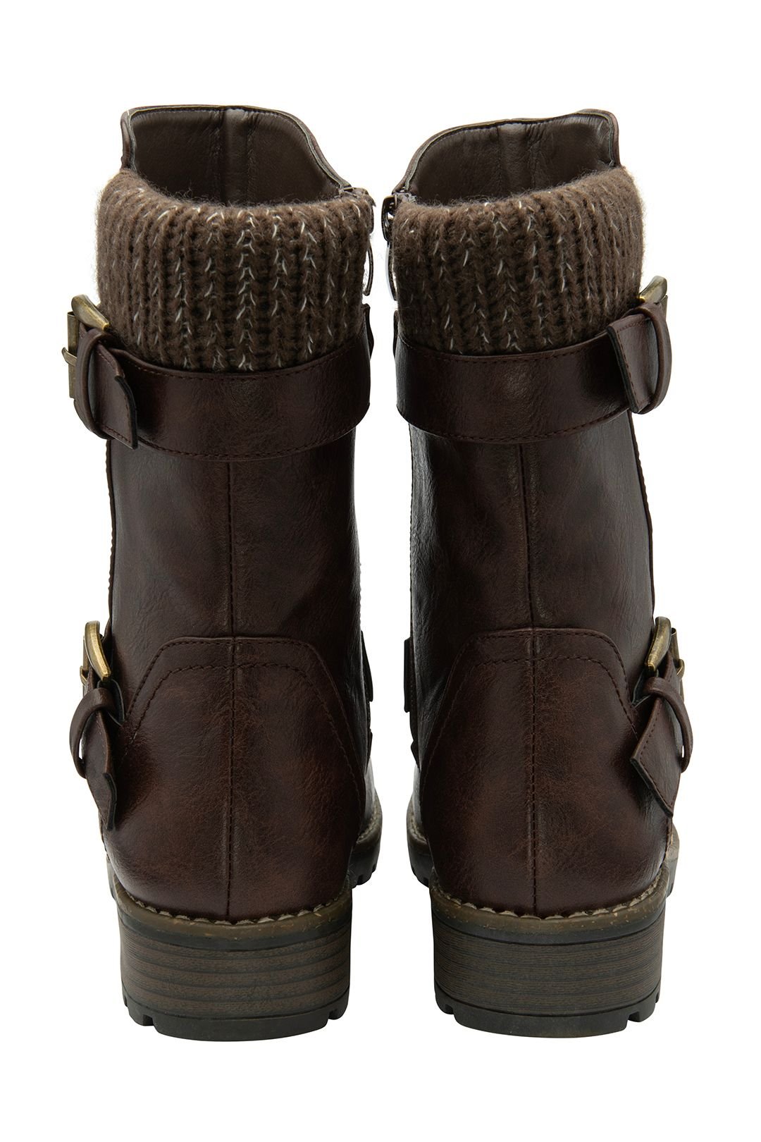 Lotus Lotus Women's 'Jemima' Mid-Calf Biker Boots in Brown - 3