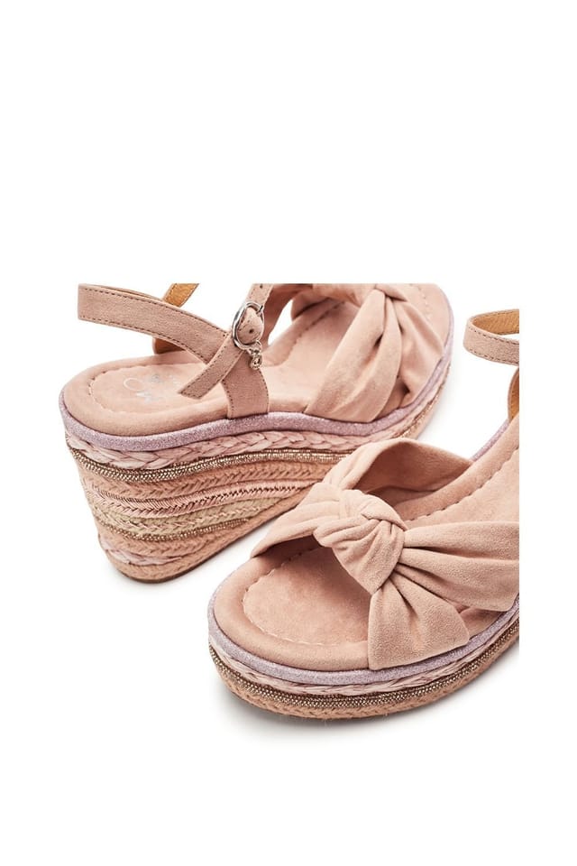 Moda In Pelle Moda In Pelle Women's 'Meerah' Alcantara Wedges in Nude - 3