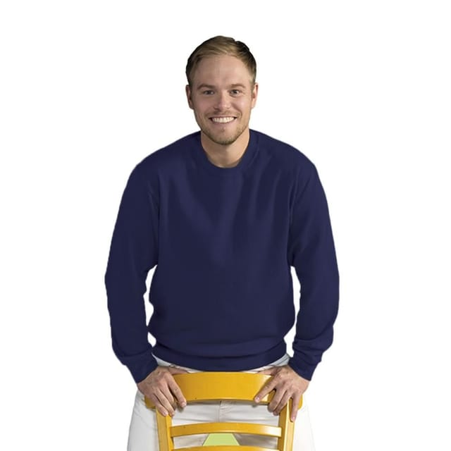 SG SG Men's Long Sleeve Crew Neck Sweatshirt Top in Navy - 2