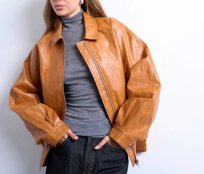 Topshop 🧥Beautiful New Leather Style Jacket