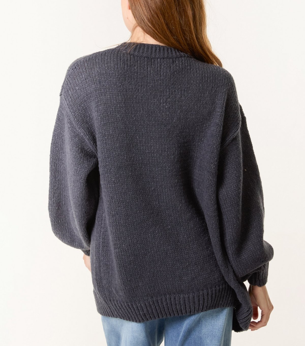 Blue Vanilla Women's Navy Daisy Applique Cardigan Blue Vanilla New Look - 4