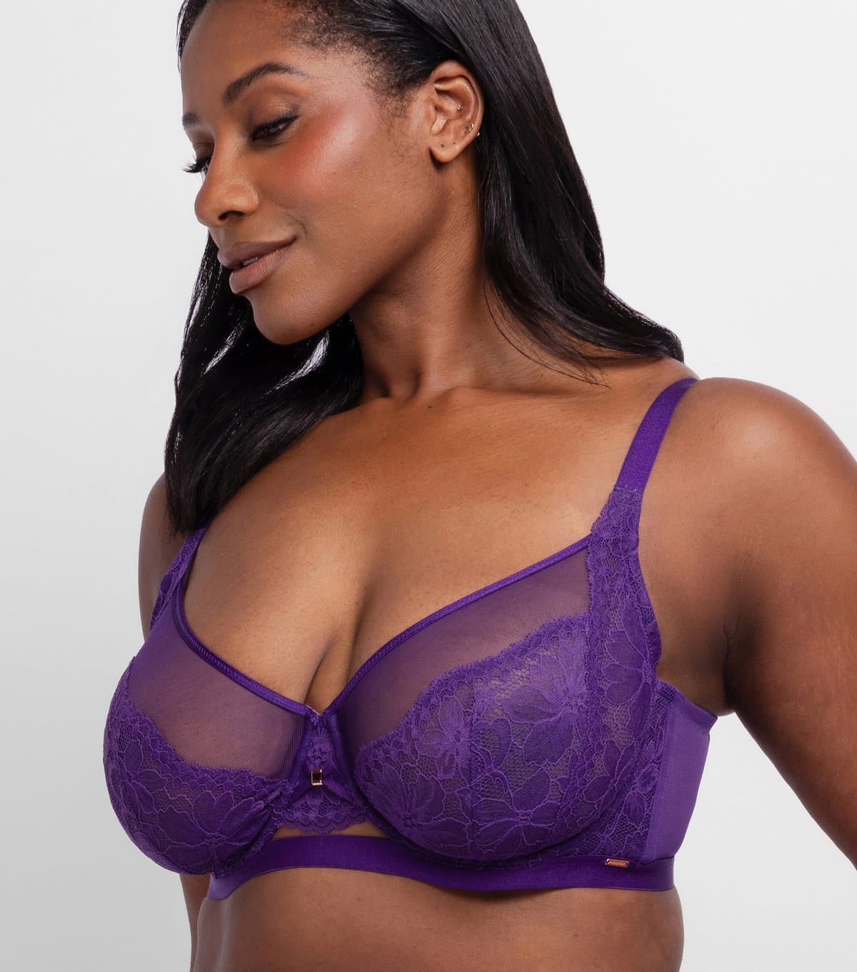 Dorina Women's Purple Lace Bra Dorina New Look