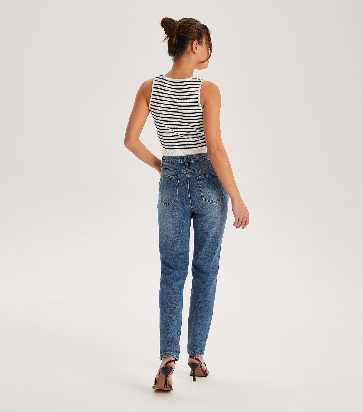 Urban Bliss Women's Blue Mom Jeans Urban Bliss New Look - 4