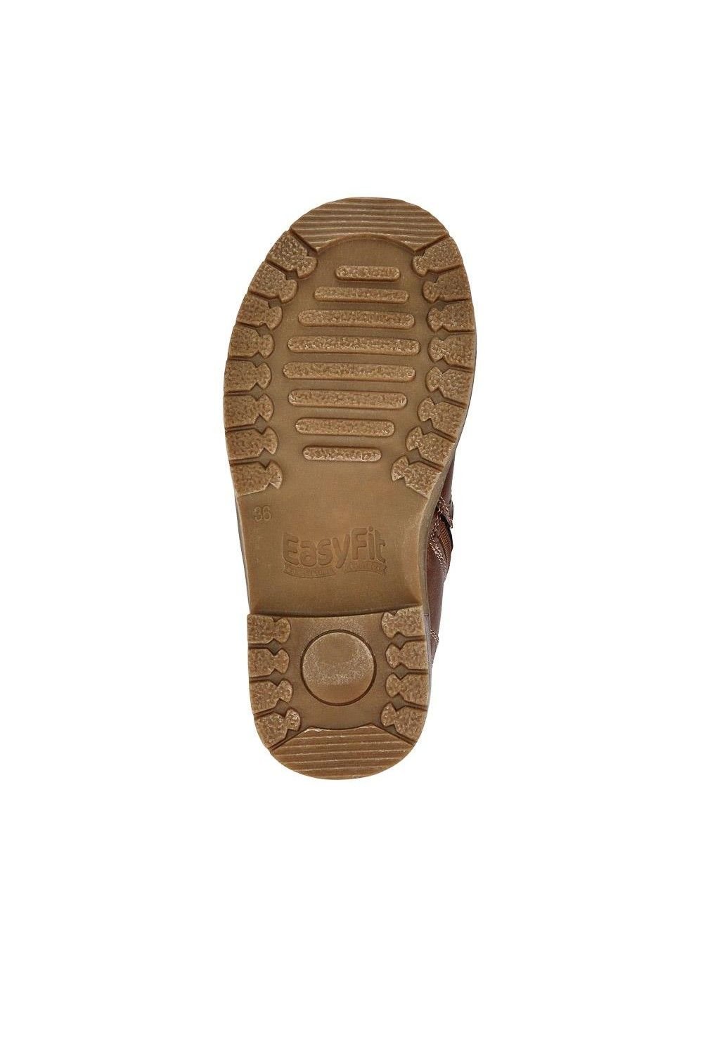 Easyfit Easyfit Women's Extra-Wide Knitted Cuff Boots in Brown - 4