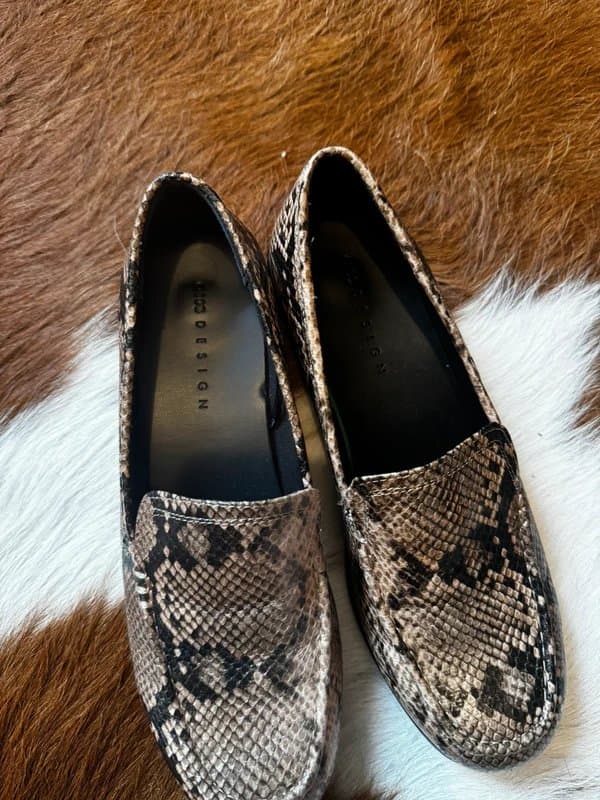 ASOS Snake print loafers