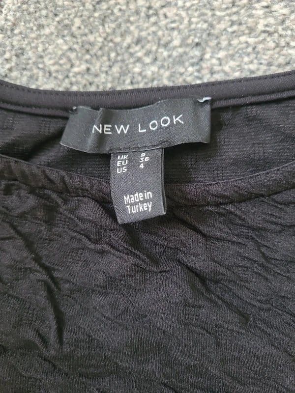 New Look Black Ruched Bodysuit