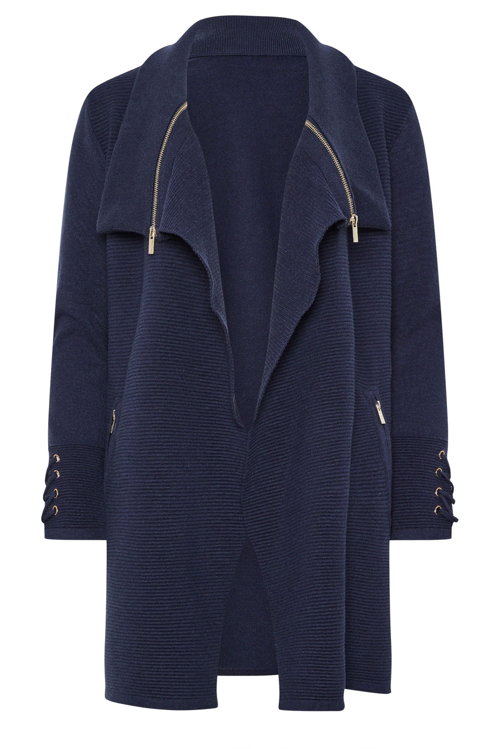 Star By Julien Macdonald Star by Julien Macdonald Women's Zip Detail Cardigan in Mid Navy - 2