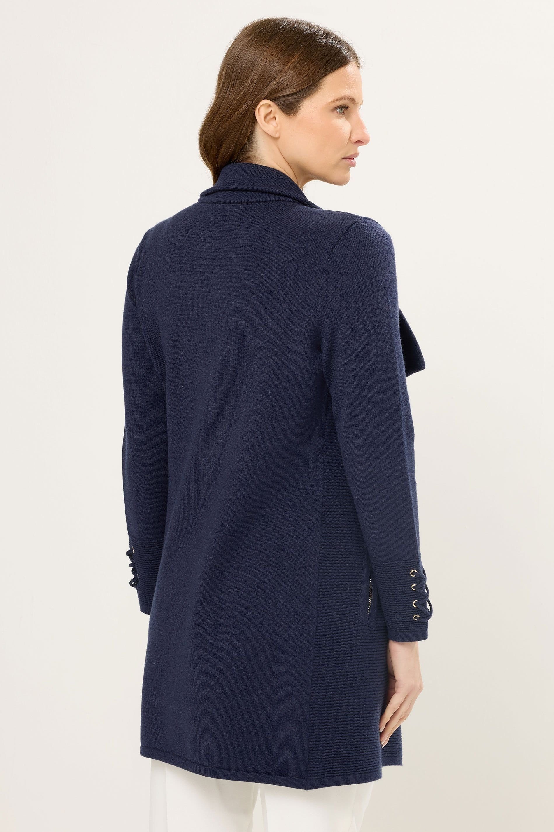 Star By Julien Macdonald Star by Julien Macdonald Women's Zip Detail Cardigan in Mid Navy - 4