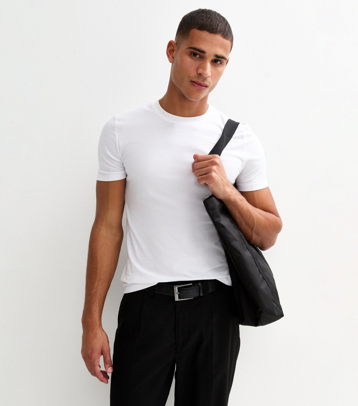 New Look Men's Pack of 2 Multicolour Muscle Fit T-Shirt New Look - 2