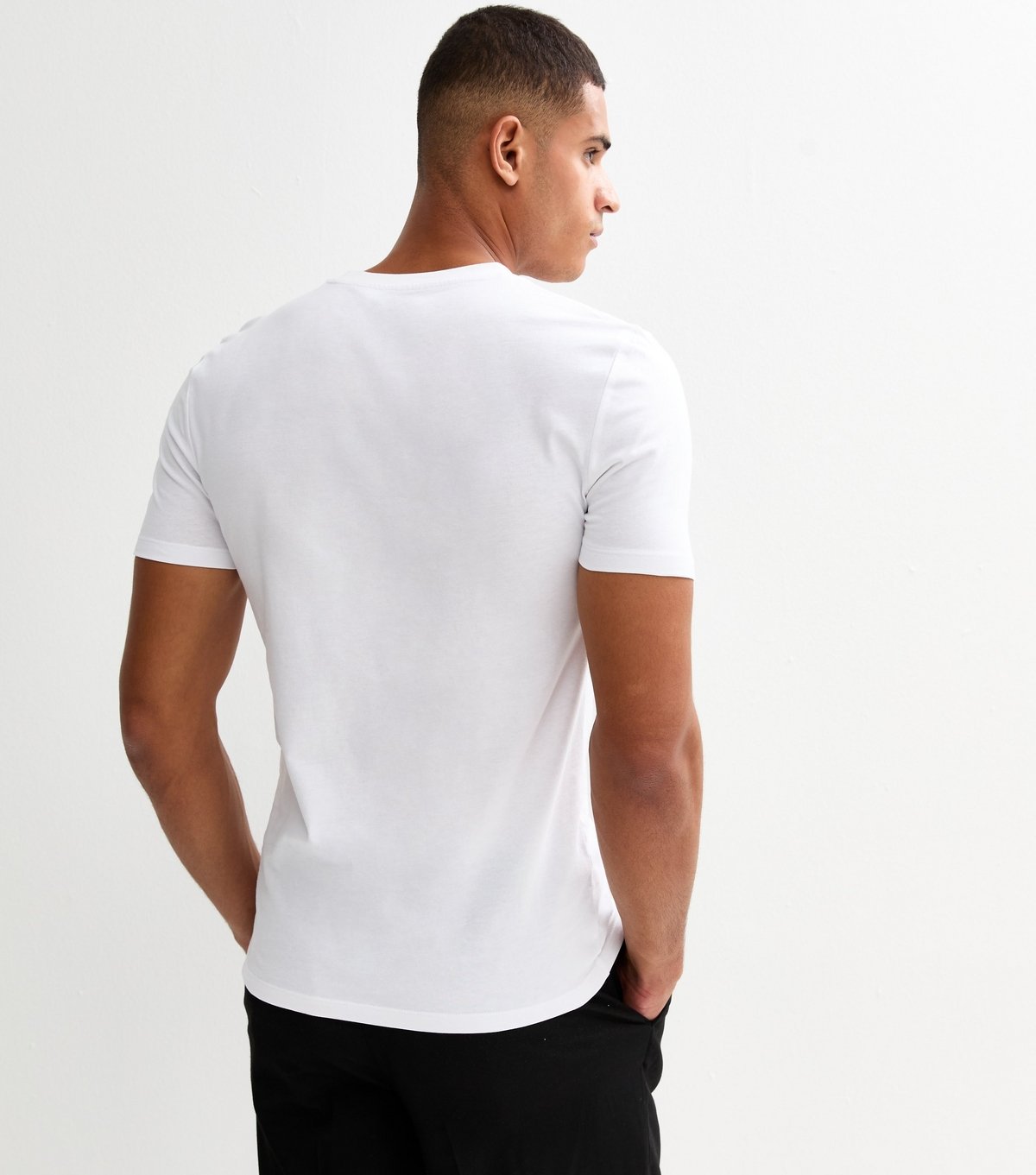 New Look Men's Pack of 2 Multicolour Muscle Fit T-Shirt New Look - 4