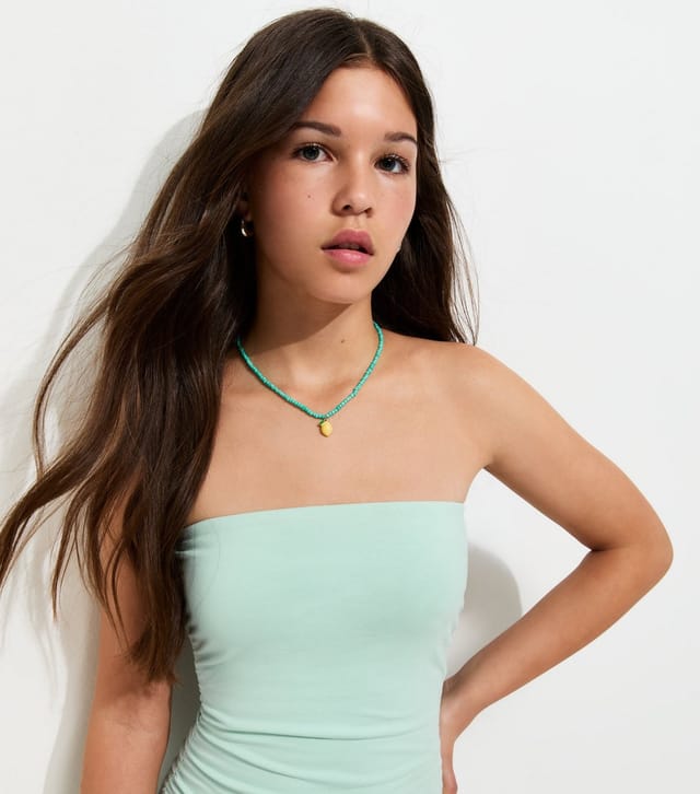 New Look Girls' Turquoise Rara Bandeau Dress New Look - 2