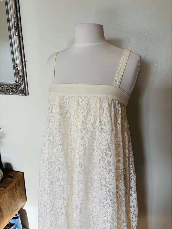 BIBA BIBA cream lace summer festival dress - size 12
