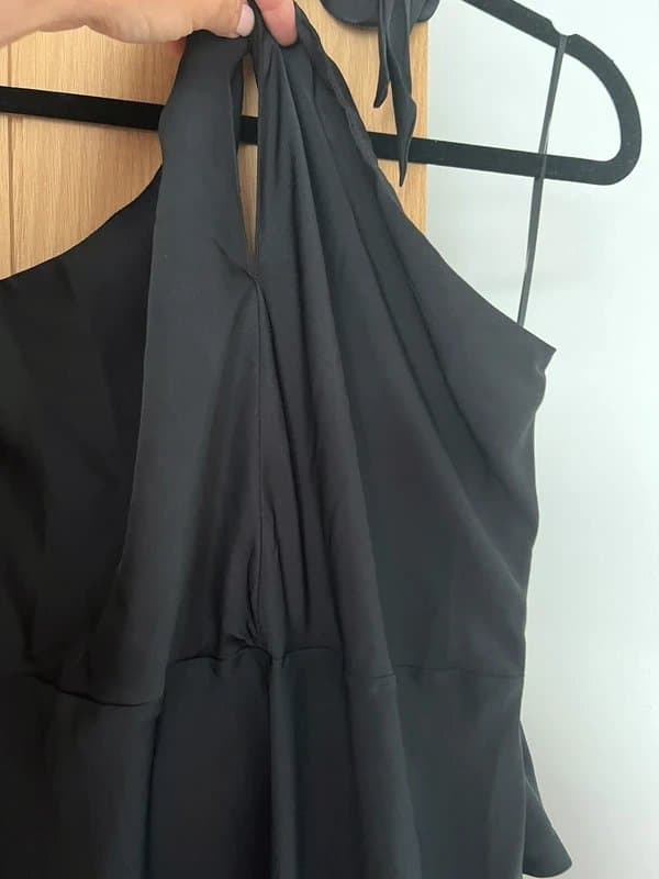 Never Fully Dressed Never fully dressed black satin slip dress