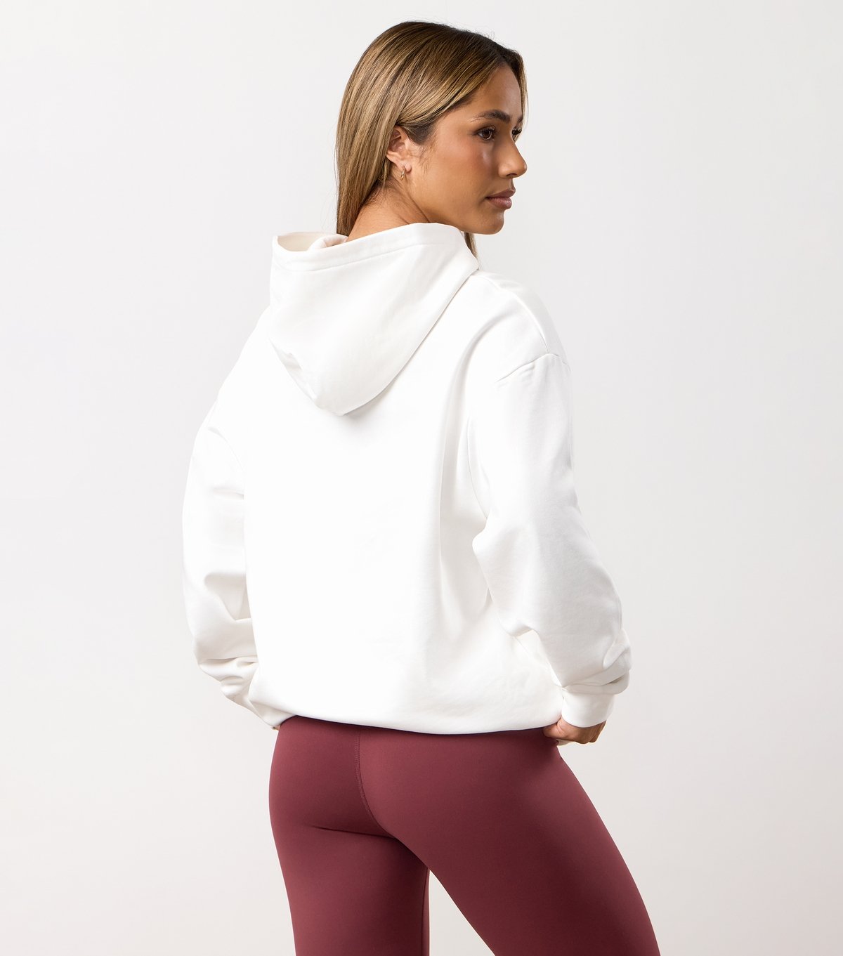 Gym King Women's Cream Powered By Belief Relaxed Fit Hoodie Gym King New Look - 3
