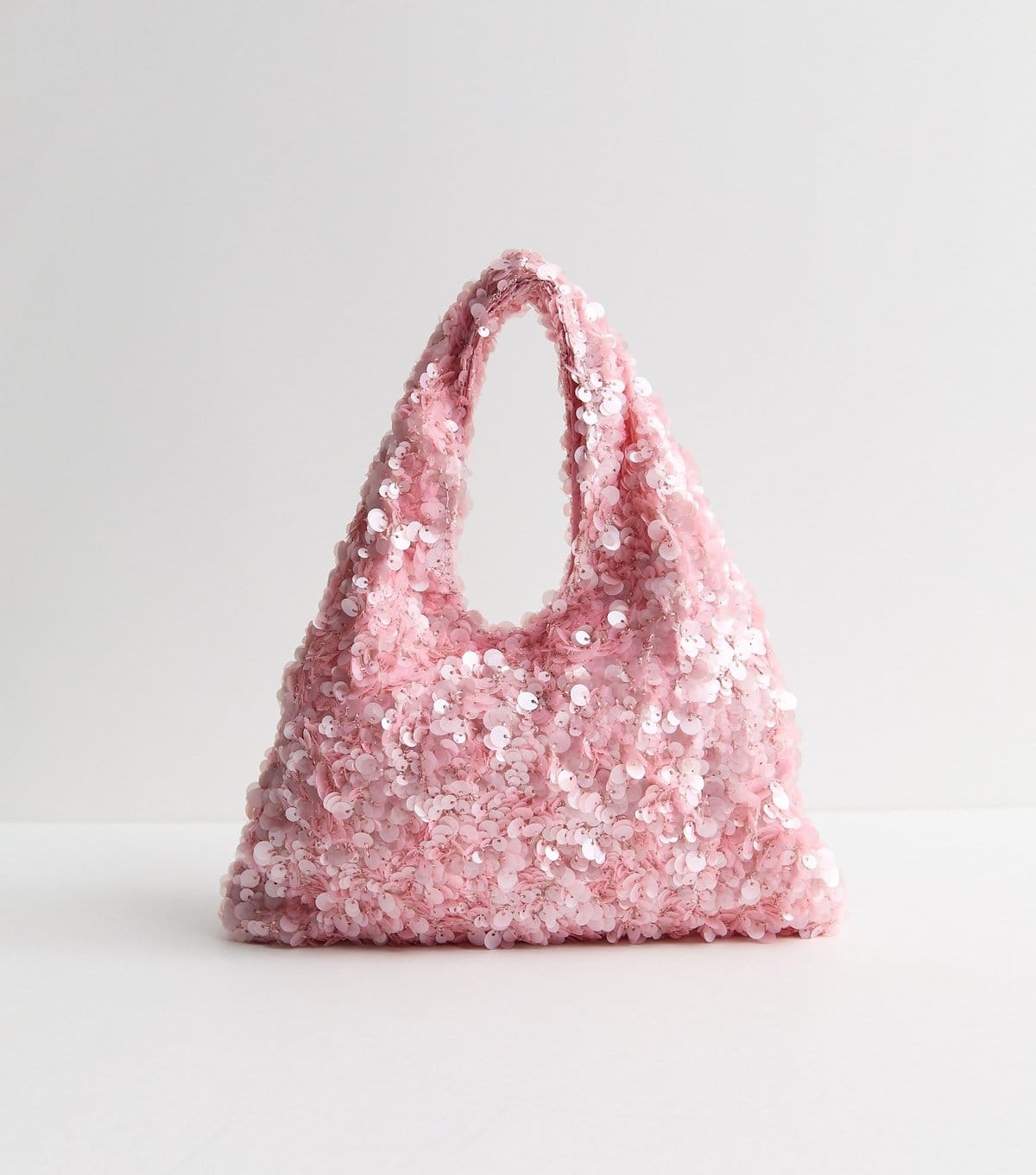 New Look Light Pink Sequinned Grab Bag New Look - 4