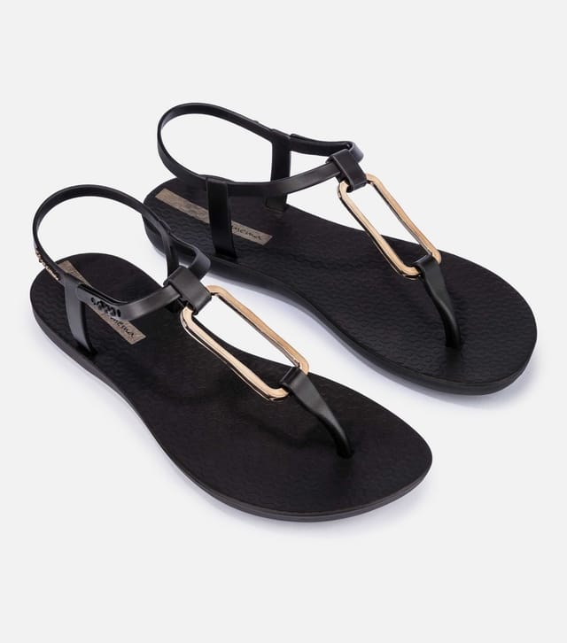 Ipanema Women's Black Class Modern Flat Sandals Ipanema New Look - 2