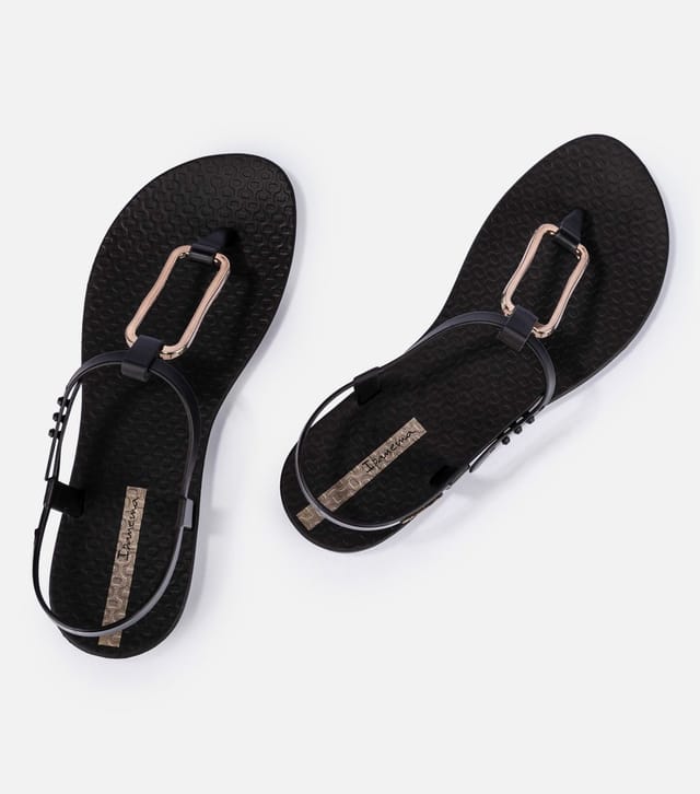 Ipanema Women's Black Class Modern Flat Sandals Ipanema New Look - 3