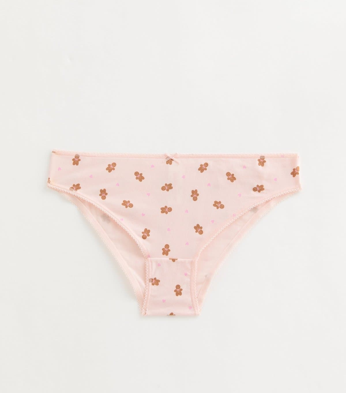 New Look Girls' Light Pink Gingerbread Print Briefs New Look