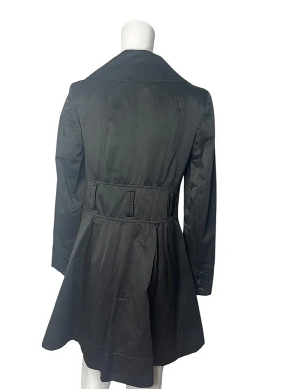 New Look Black Cotton Peacoat Size 8 Womens EU36
