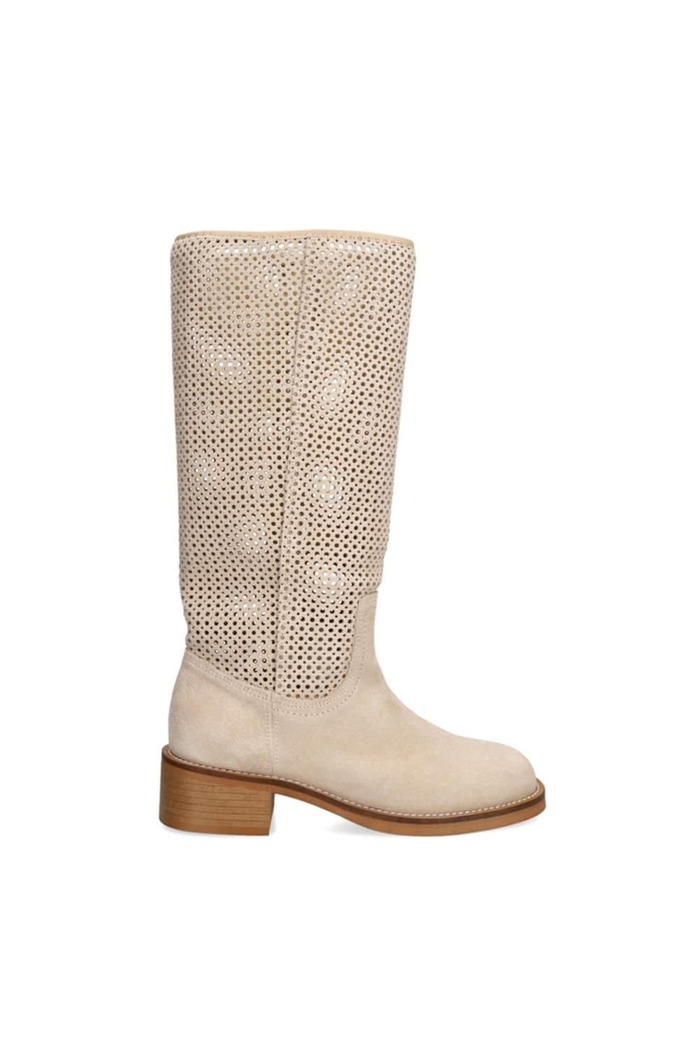 Steve Madden STEVE MADDEN Women's 'Riggs Beige' Suede Boots in Beige