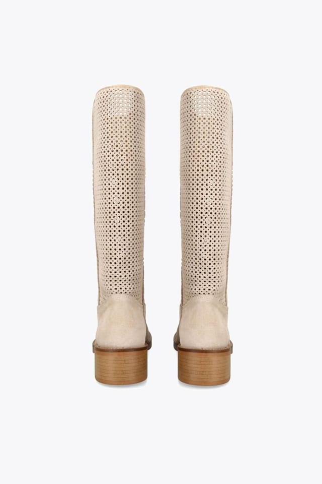 Steve Madden STEVE MADDEN Women's 'Riggs Beige' Suede Boots in Beige - 3