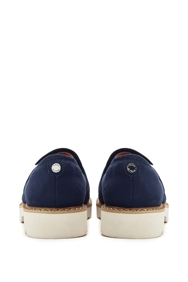 Moda in Pelle Moda In Pelle Women's 'Eves' Alcantara Loafers in Navy - 3