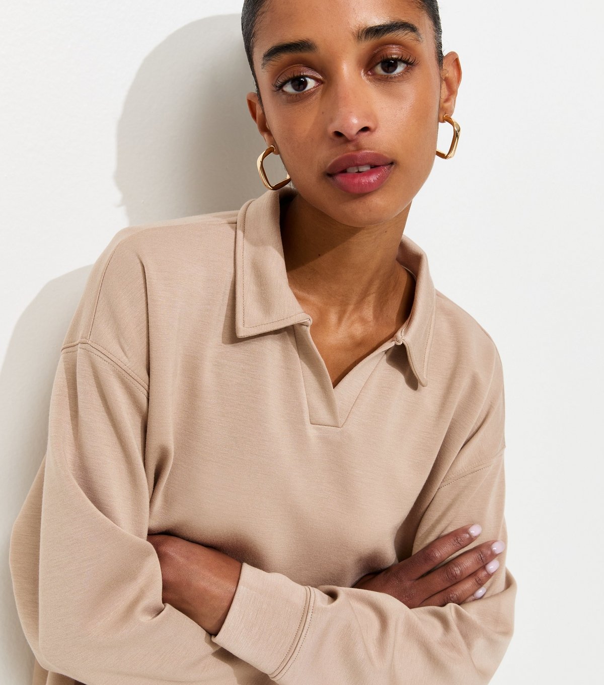 New Look Women's Premium Mink Long Sleeve Rugby Sweatshirt New Look - 2