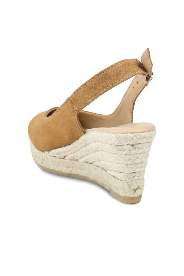 Jones Bootmaker Jones Bootmaker Women's Raisa Leather Buckle Fasten Espadrilles in Tan - 3