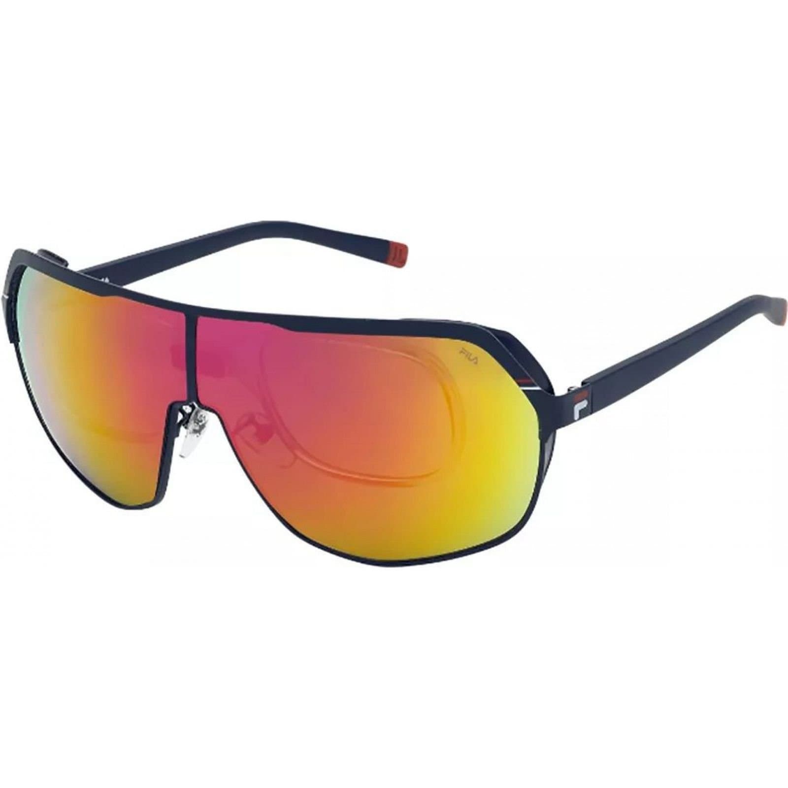 Fila FILA Men's SFI12599R22X Shield Sunglasses in Blue