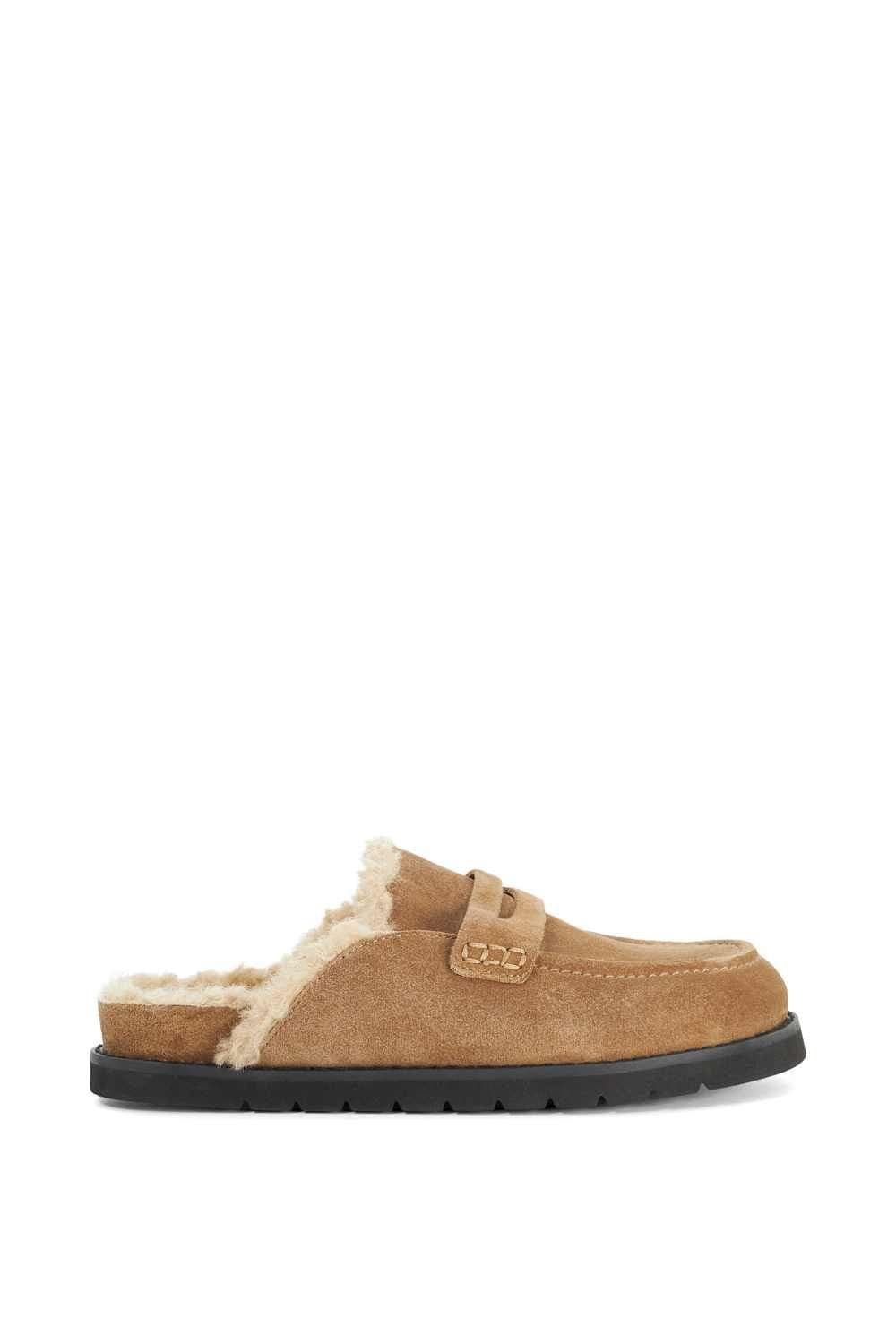 Dune London Dune London Women's 'Goldy' Suede Mules in Natural
