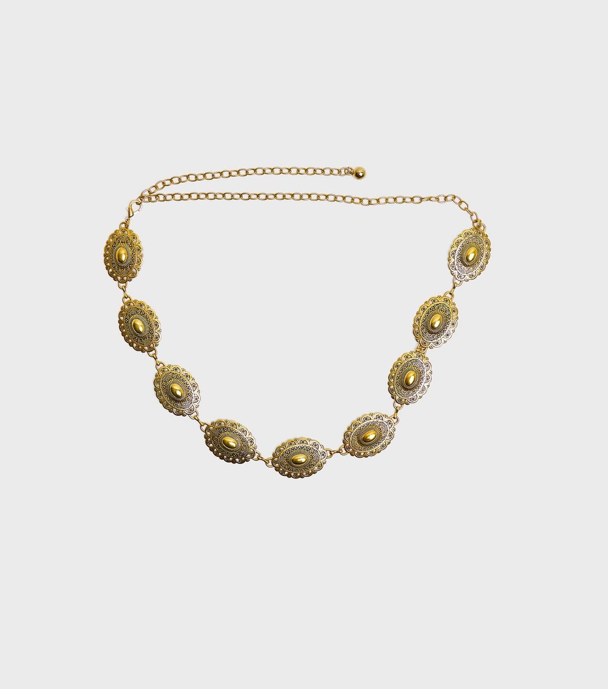 Public Desire Gold Tone Oval Chain Belt Public Desire New Look