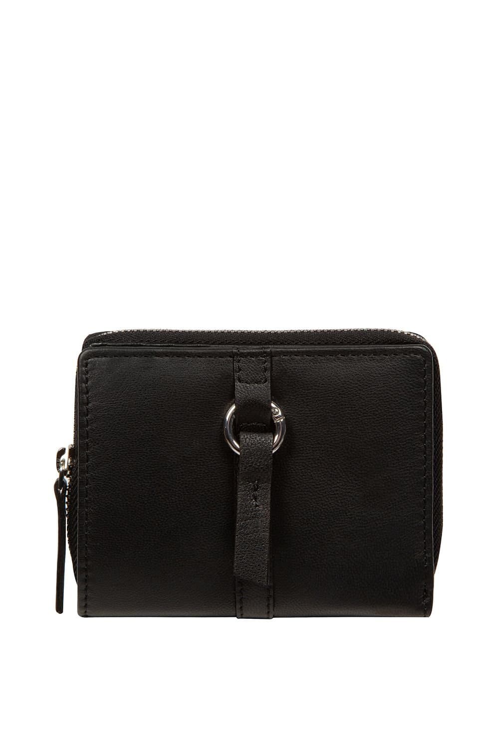 NiNa Amora NiNa Amora Women's 'Luciana' Tan Leather Purse in Black