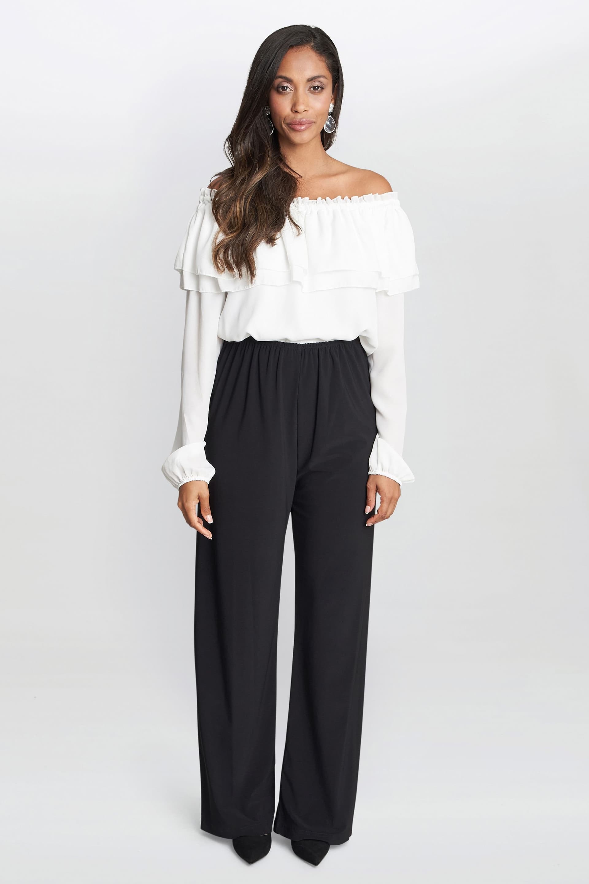 Gina Bacconi Gina Bacconi Black Matte Jersey Trousers