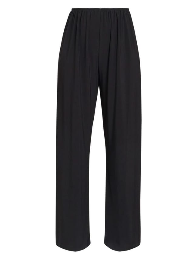 Gina Bacconi Gina Bacconi Women's Sharlene Matte Jersey Straight Leg Trouser in Black - 3