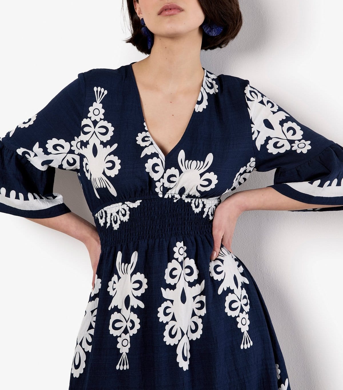 Apricot Women's Navy Floral Baroque Dress Apricot New Look - 4