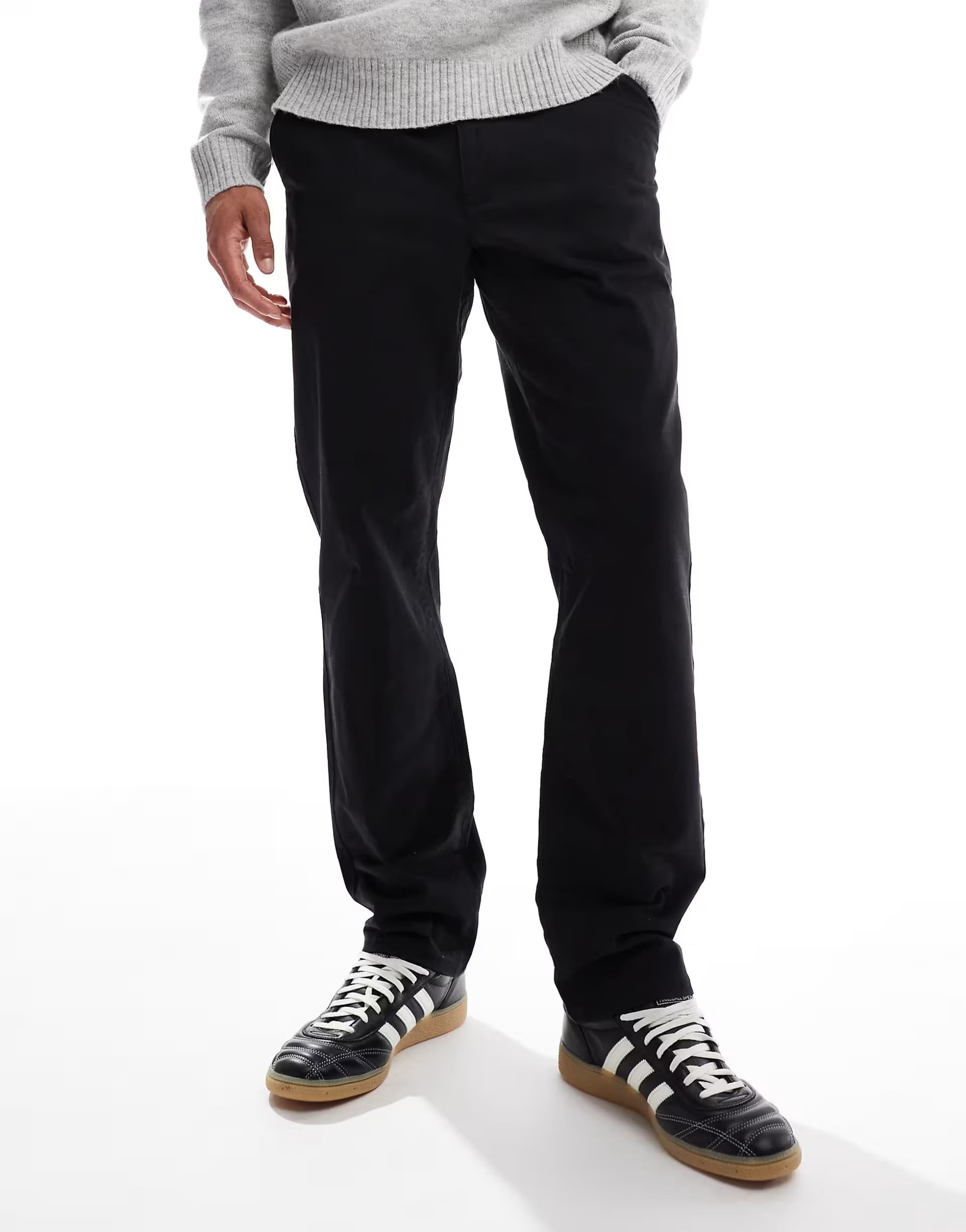 ASOS Farah norwood straight leg twill trouser black