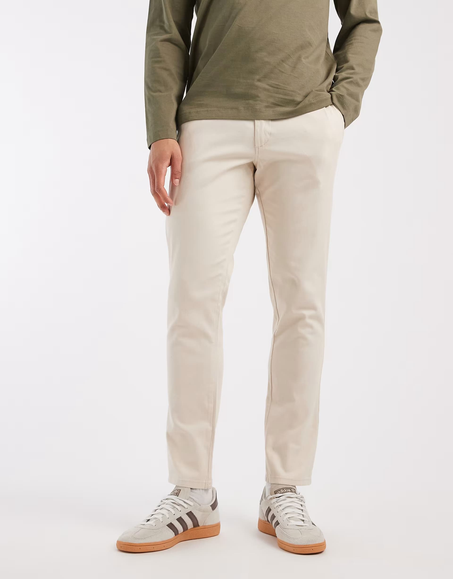 ASOS ASOS JJ Rebel Slim Chino in Cream