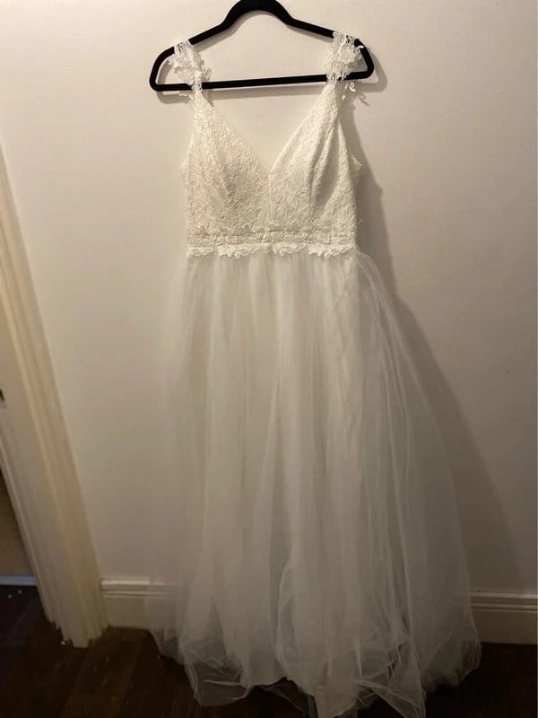 Ever Pretty White Lace Tulle Wedding/Prom Dress UK 16 | New With Tags | Bridesmaid Dress - 1