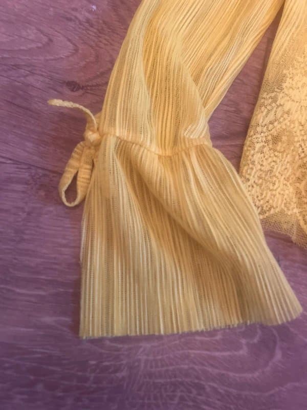 Topshop Topshop yellow lace sheer top size xs BNWOT