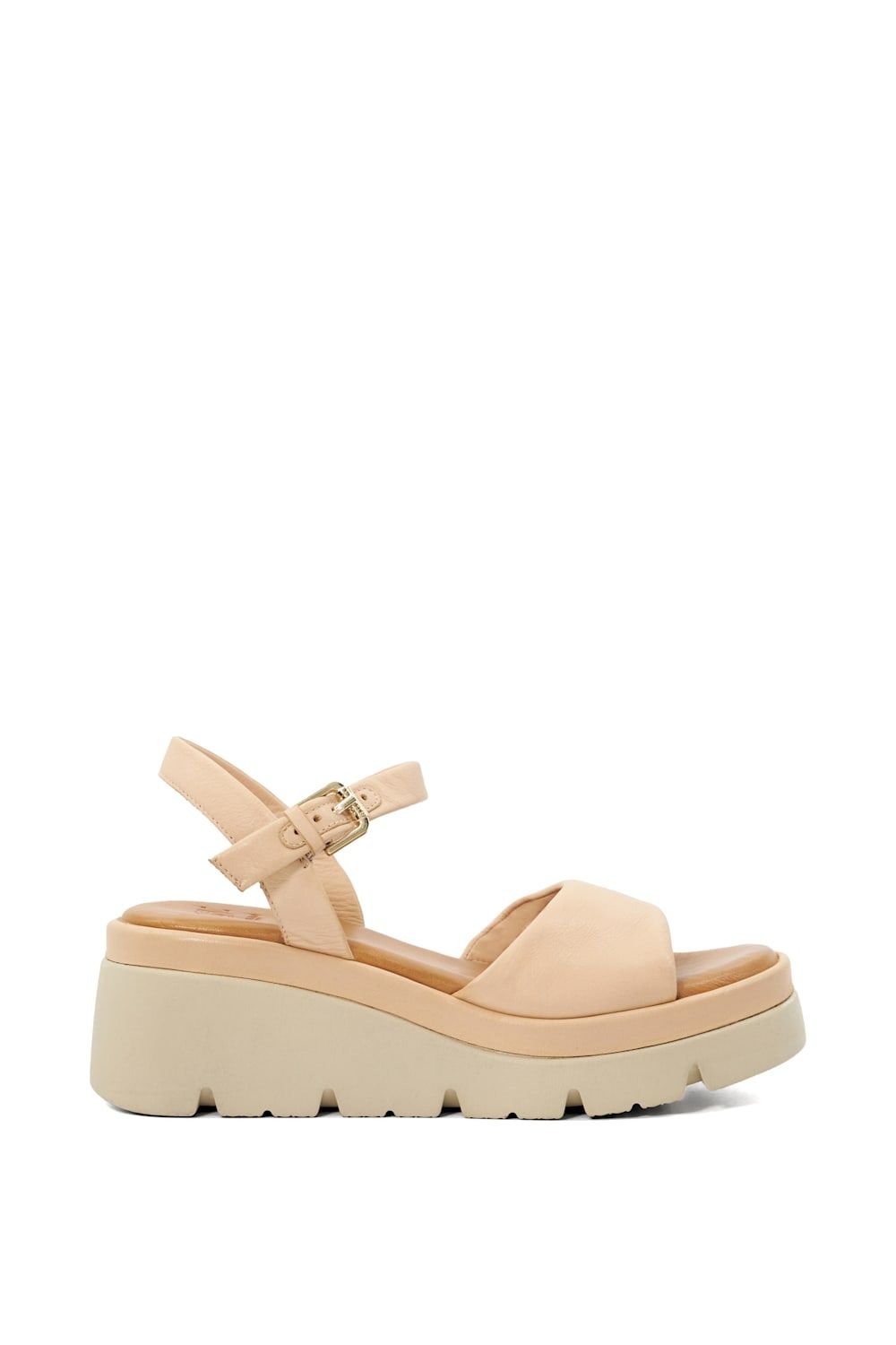 Dune London Dune London Women's 'Komodo' Leather Wedges in Natural - 2