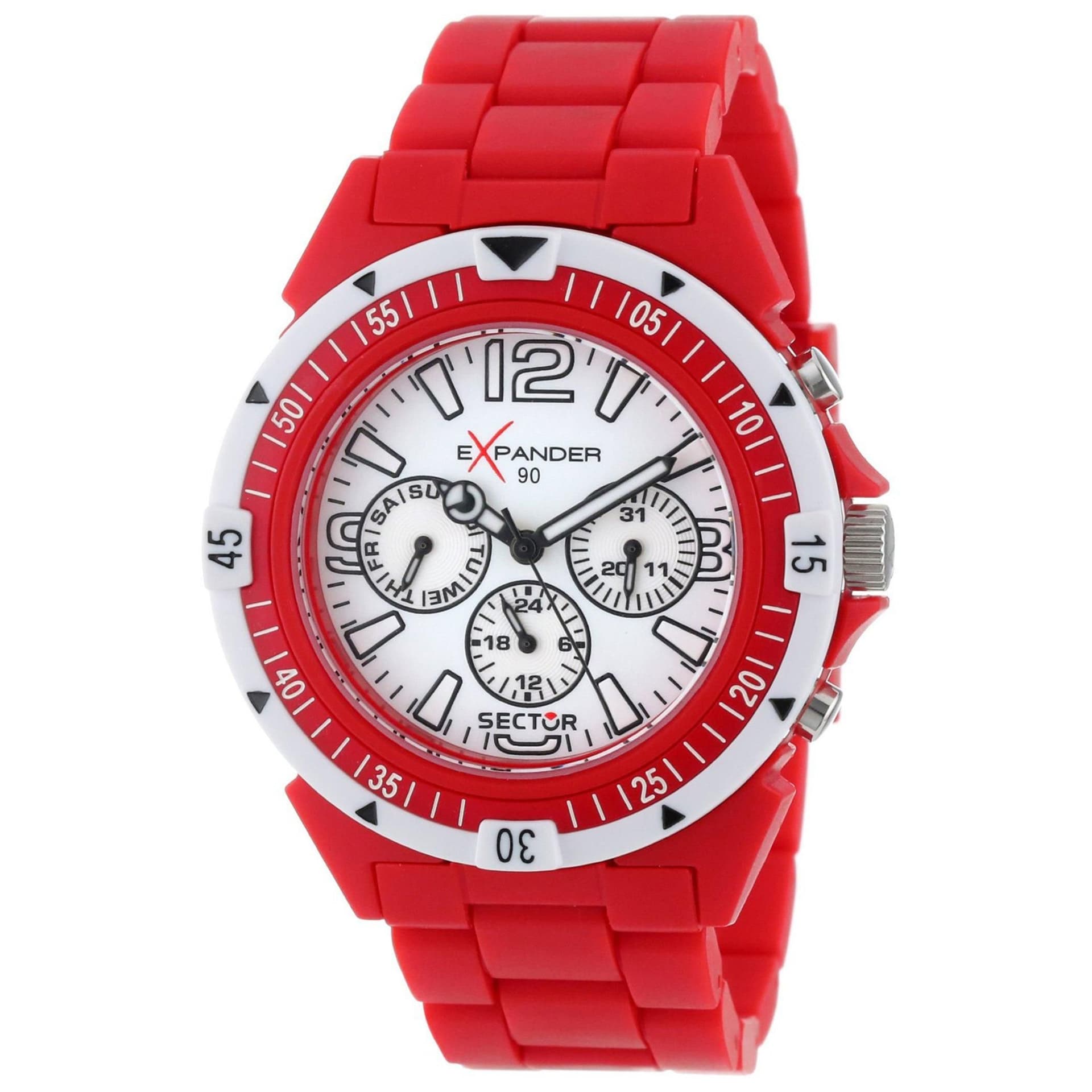 Sector Sector Men's Expander 90 White Watch in Red
