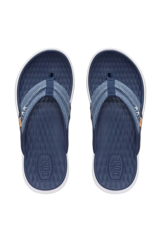Hey Dude HEY DUDE Men's Finn Flip Braided Navy - 2